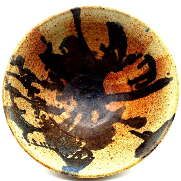 Handmade Ceramic Bowl Studio Art Pottery Stoneware Earthy Artisan Rustic Decor - Picture 2 of 8